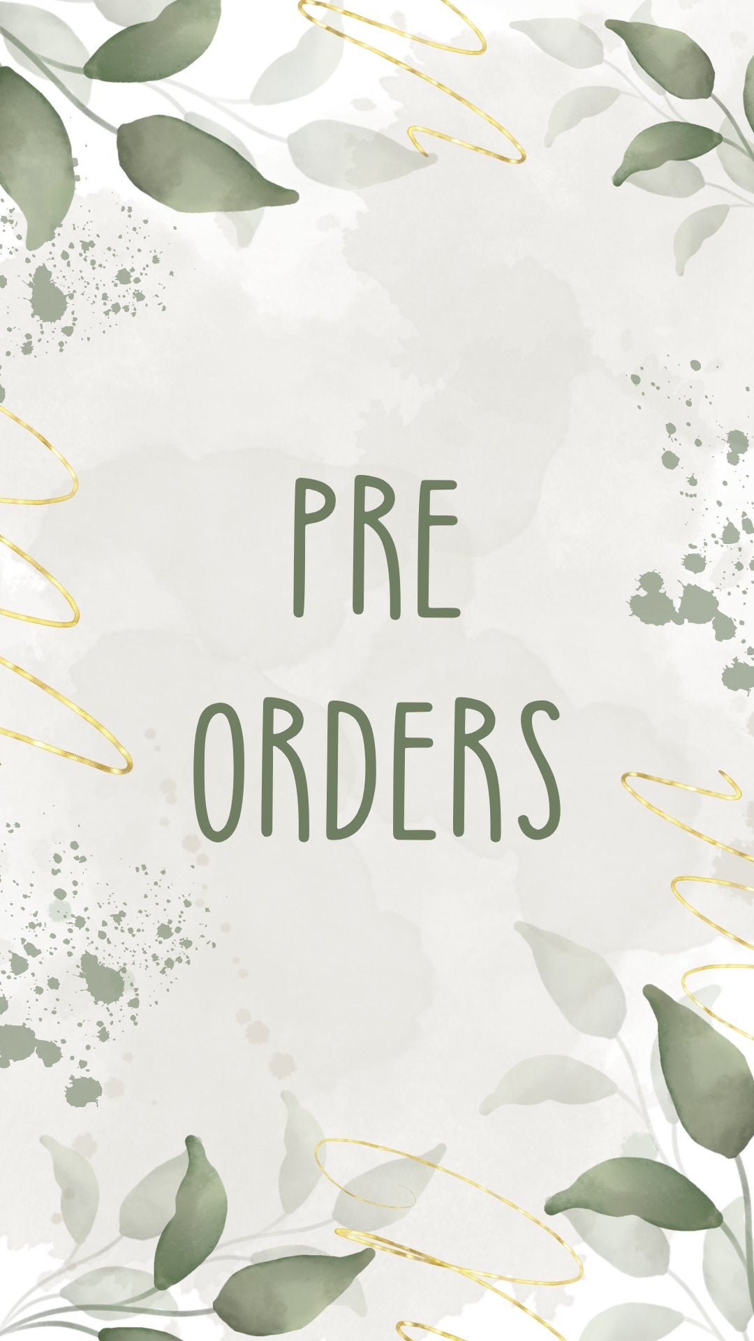 PREORDERS