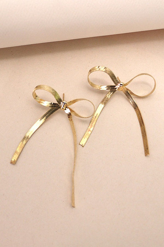 Bow Chain Earring