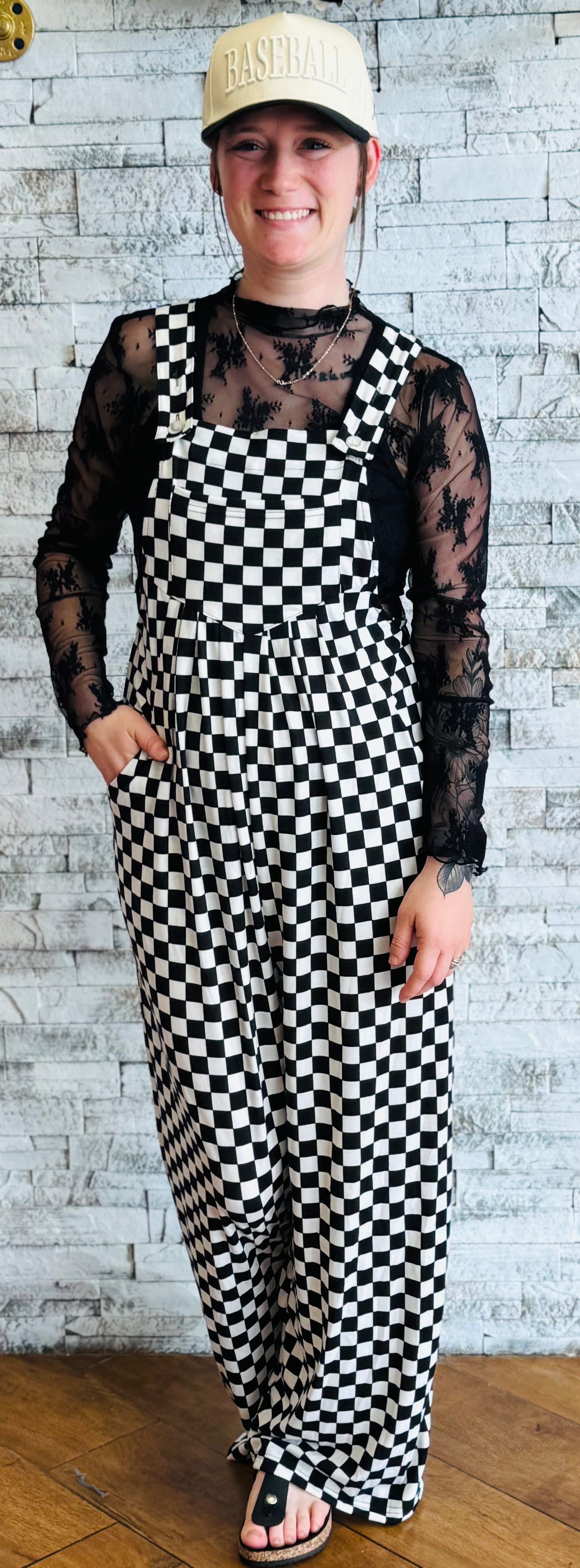 Checkered Jumpsuit