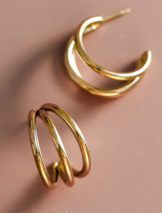 Non Tarnish Hoop Earrings