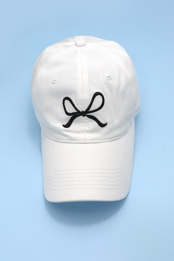 Bow Ribbon Baseball Hat